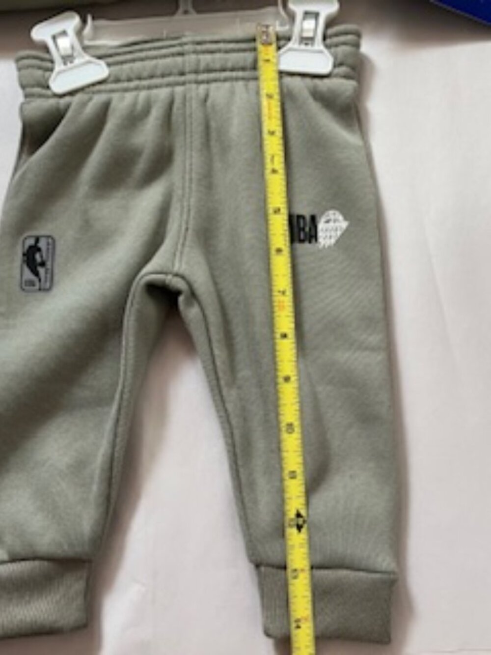 🧡3/15 NWT NBA Sweatshirt and Pants Set Sage 3-6M - Picture 5 of 9